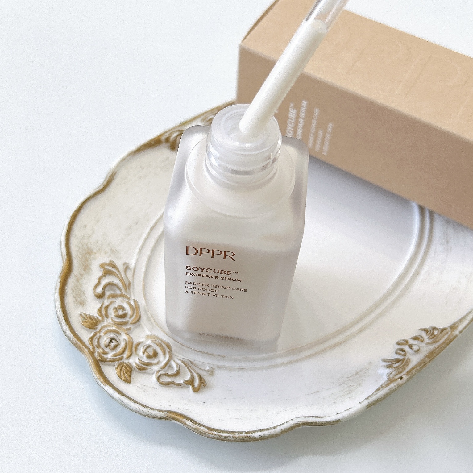 SOYキューブ豆乳セラム/DPPR/ブースター・導入液を使ったクチコミ（2枚目）