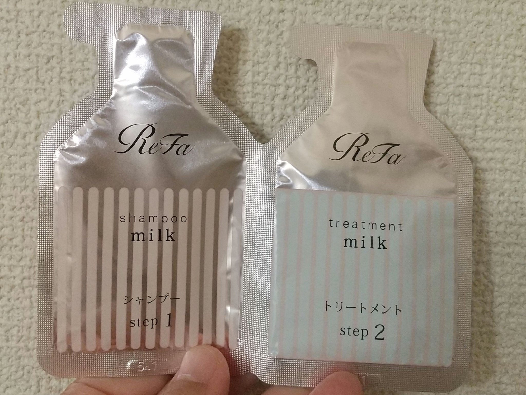 リファミルクプロテインシャンプーピンク/トリートメントピンク/ReFa/市販シャンプーを使ったクチコミ（1枚目）