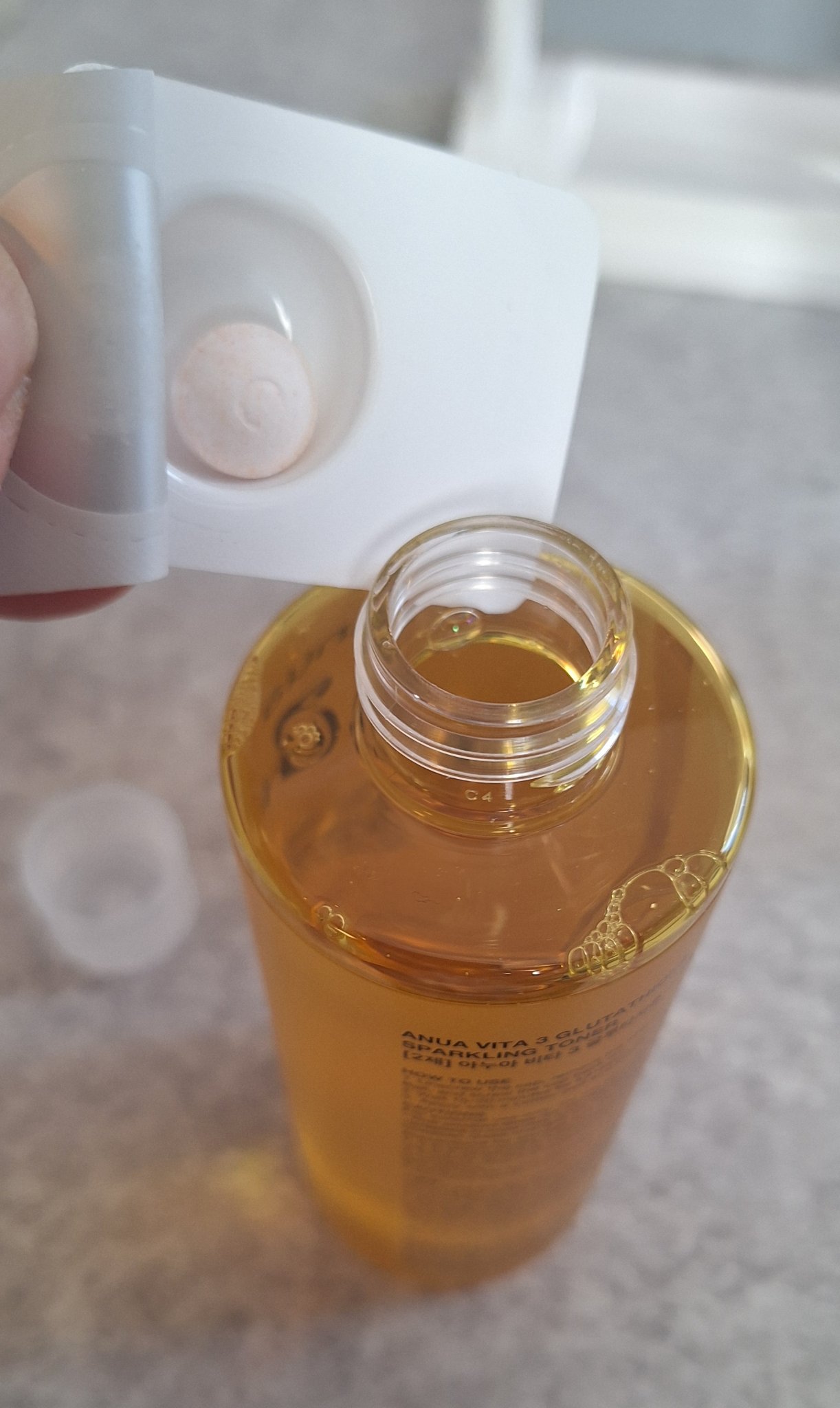 ビタミン3グルタチオンスパークリングトナー/Anua/化粧水を使ったクチコミ（2枚目）