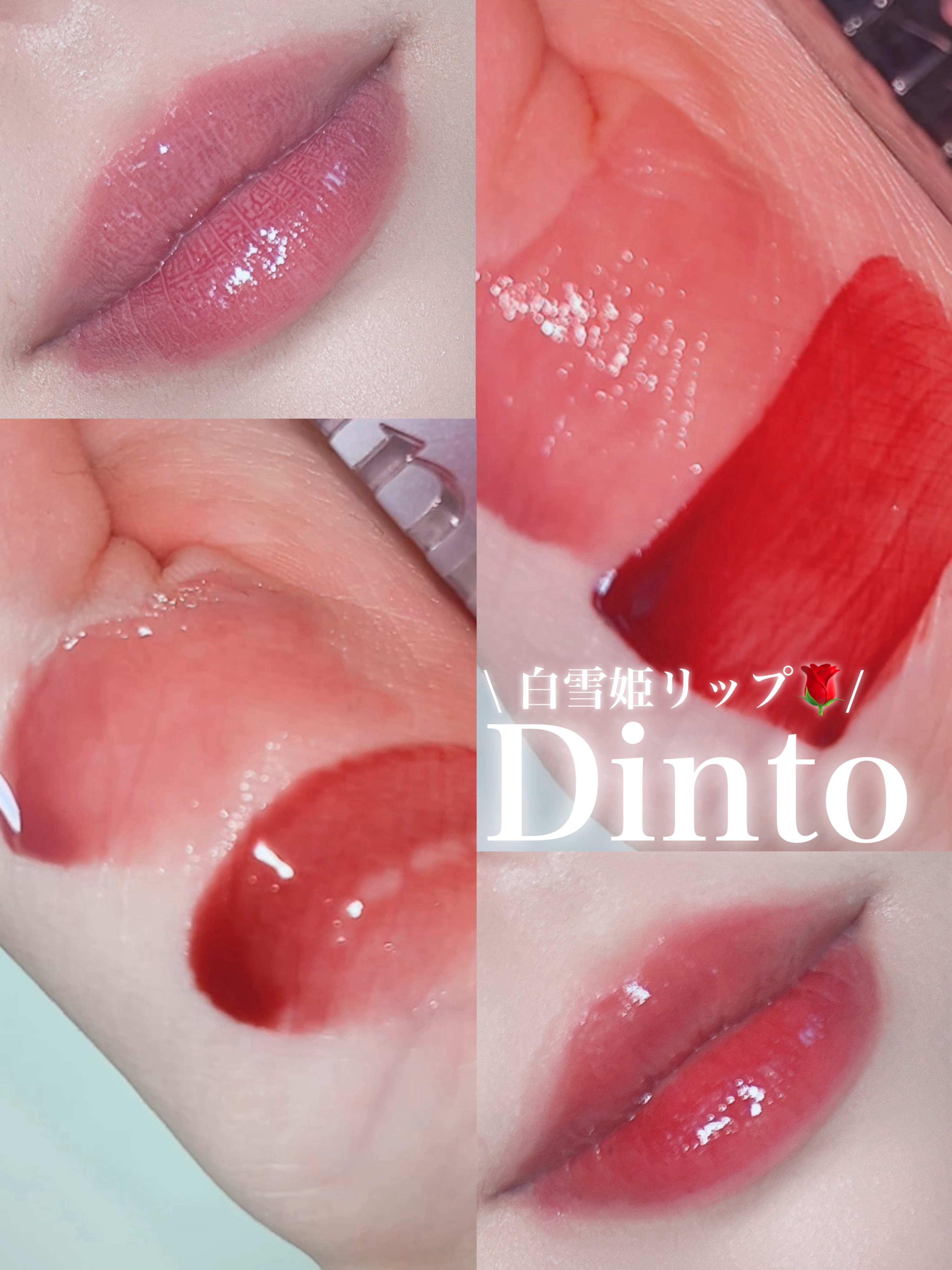 ミラーレスリップオイルグロス 357 Stillness/Dinto/リップグロスを使ったクチコミ（1枚目）