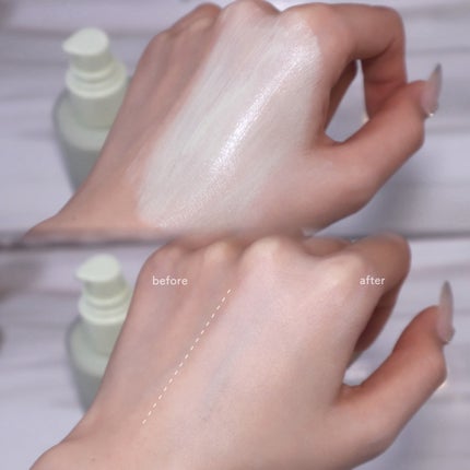 pdc ピメル あざむきベース グリーンのクチコミ「ピメルのあざむきベース新色、程よく彩度を落としたグリーンでいい意味でトーンアップしすぎず赤みを.....」(2枚目)