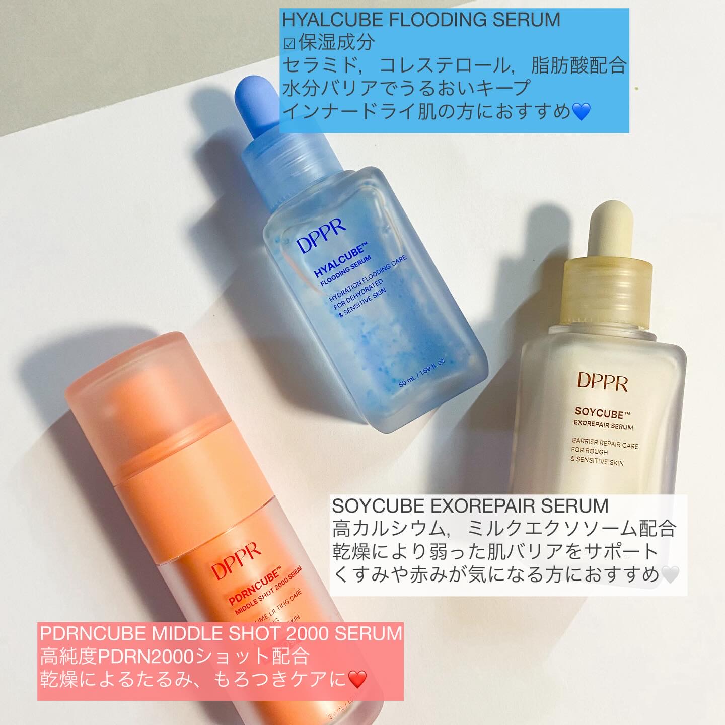 SOYキューブ豆乳セラム/DPPR/ブースター・導入液を使ったクチコミ（2枚目）