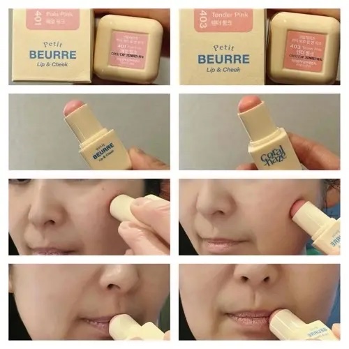 プチブール リップ＆チーク/Coralhaze/口紅を使ったクチコミ（2枚目）