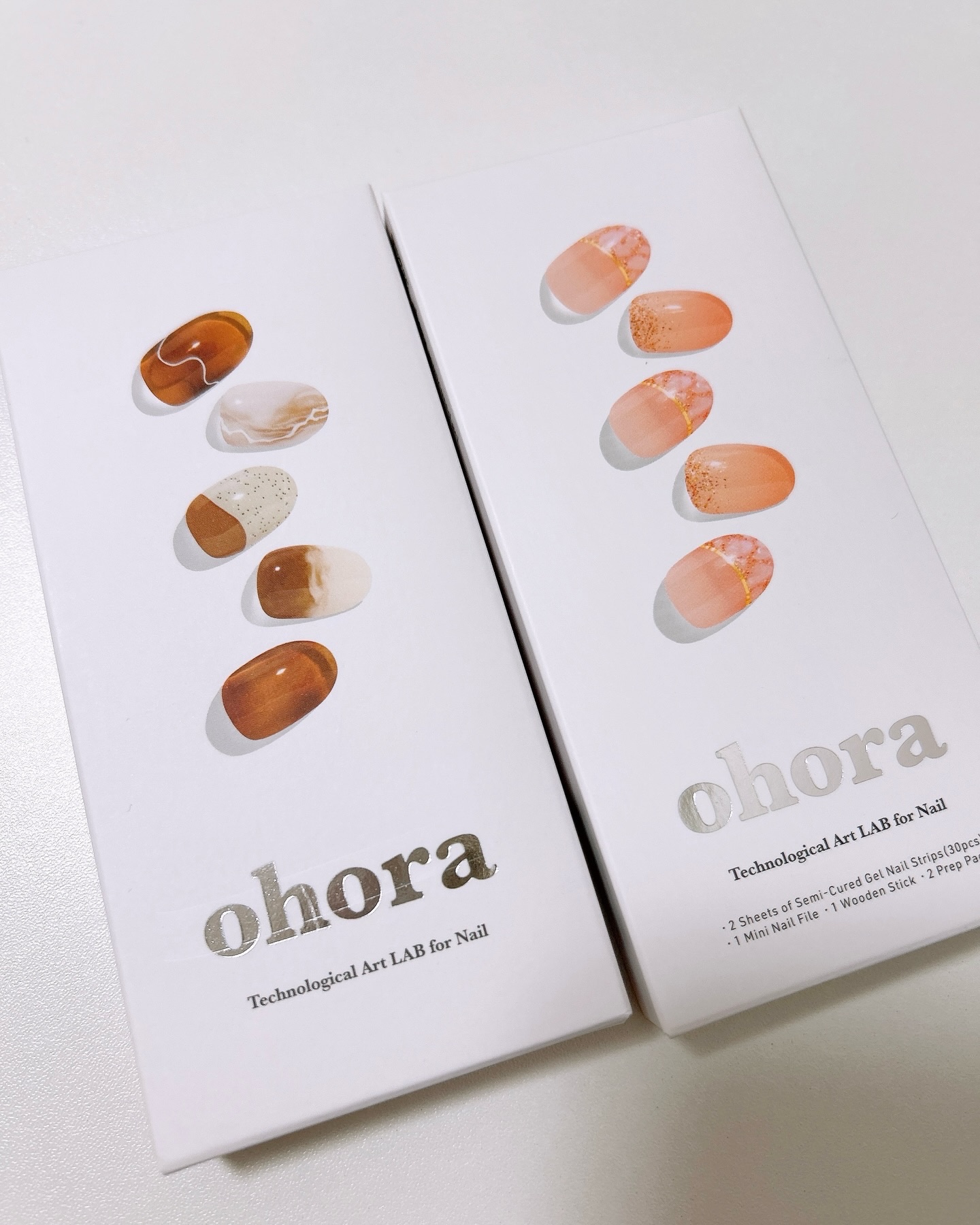 セミキュアジェルネイル（ハンド）/ohora/ネイルシールを使ったクチコミ（3枚目）