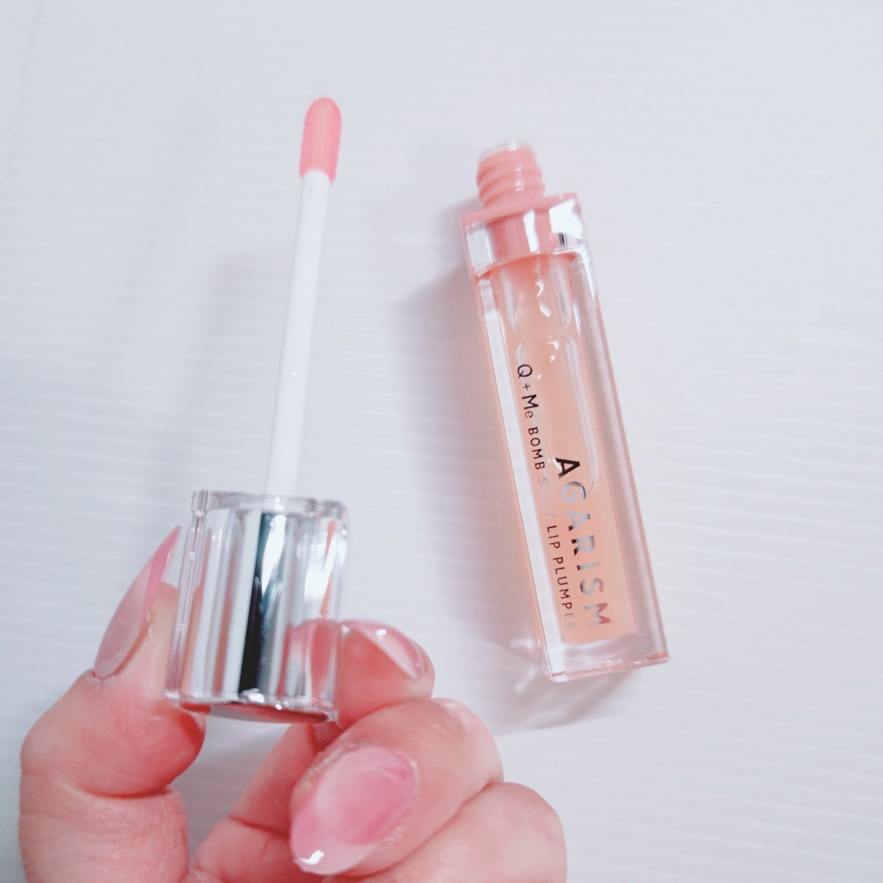 キューミ―ボムショットリッププランパー/AGARISM/リッププランパーを使ったクチコミ（2枚目）