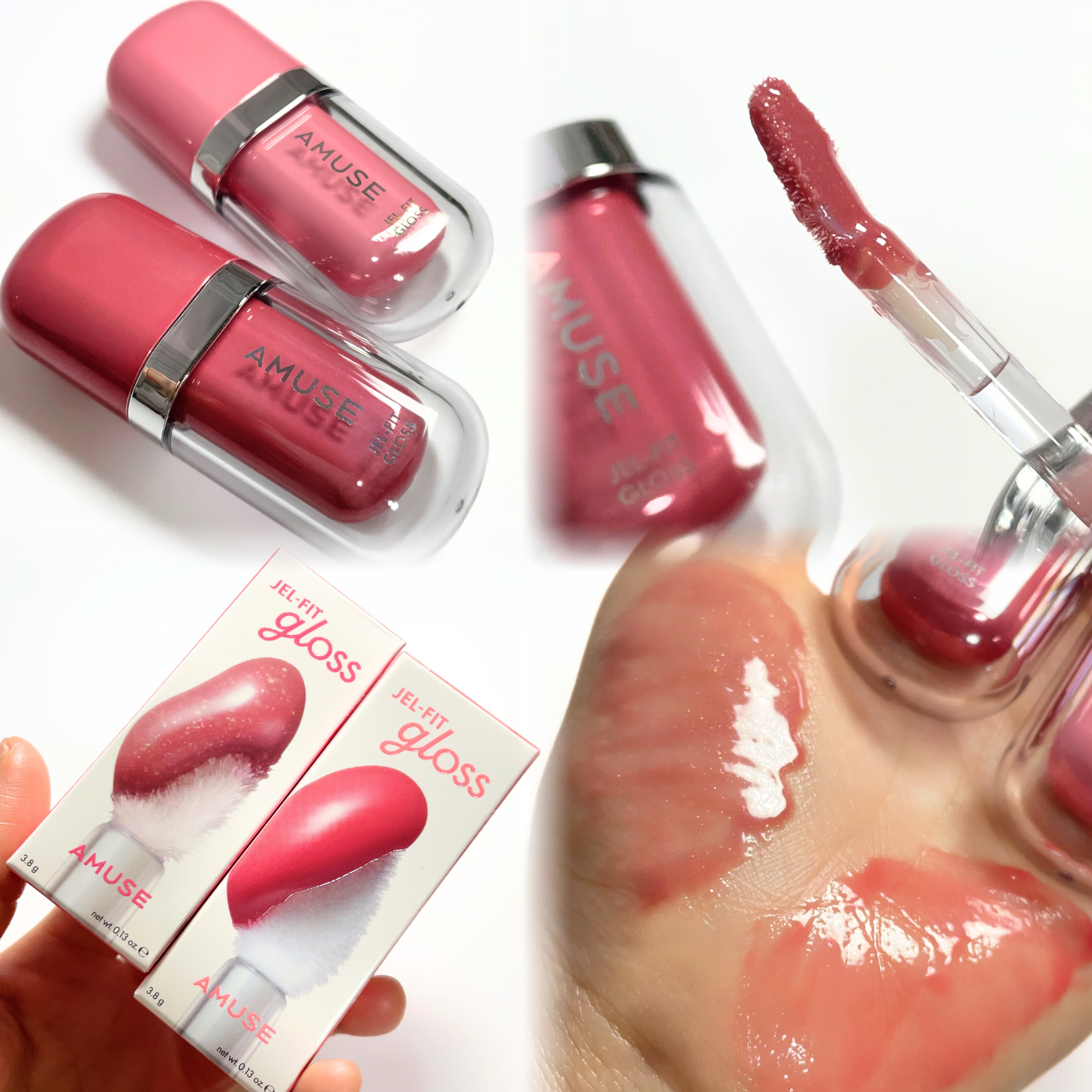 ジェルフィットグロス/AMUSE/リップグロスを使ったクチコミ（3枚目）