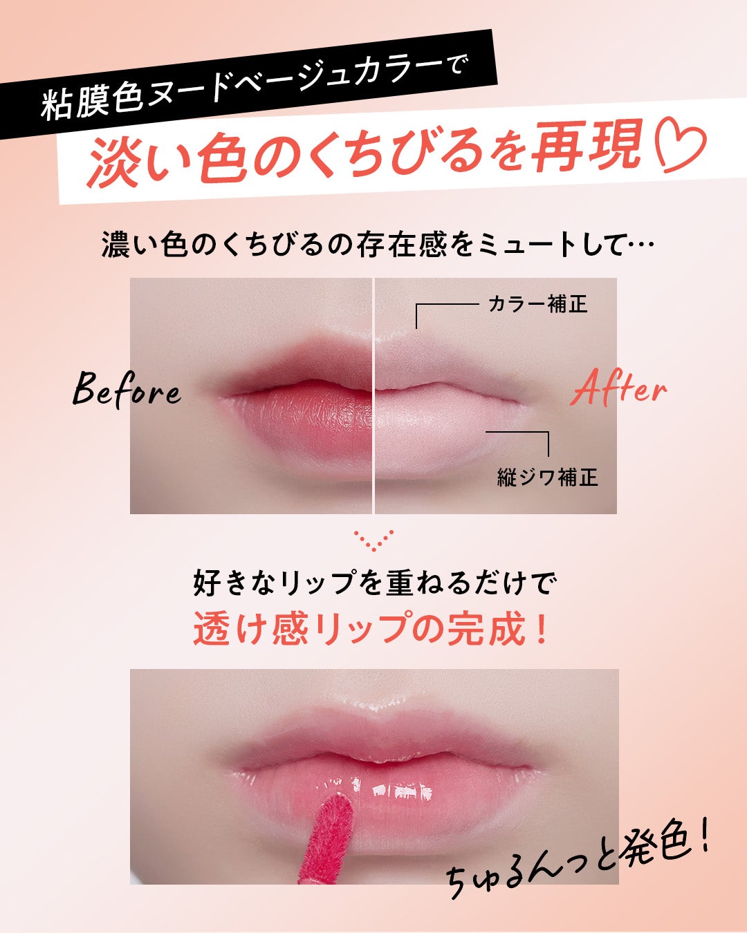 ヌードリップミューター/ナリスアップ/クリームコンシーラーを使ったクチコミ(2枚目)