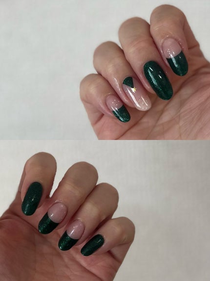 セミキュアジェルネイル(ハンド)/ohora/ネイルシールを使ったクチコミ(3枚目)