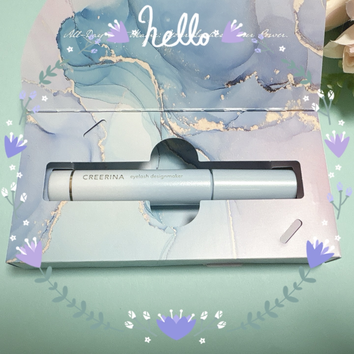 アイラッシュデザインメイカー/クレーリナ/マスカラ下地を使ったクチコミ（2枚目）