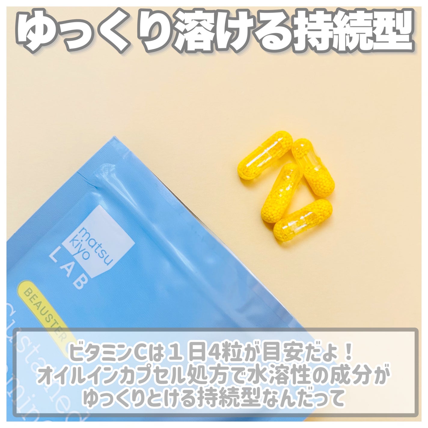 ビュースター 持続型ナイアシンアミド/matsukiyo LAB/美容サプリメントを使ったクチコミ(4枚目)