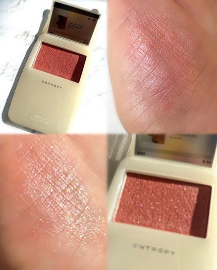 スライドアップドウチーク/ENTROPY/ジェル・クリームチークを使ったクチコミ(3枚目)