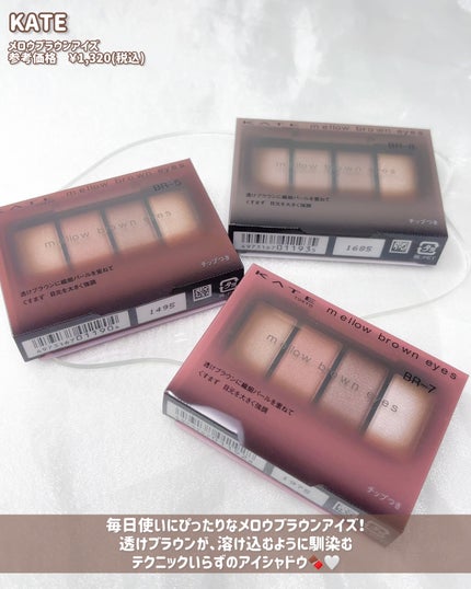 ケイト メロウブラウンアイズ/KATE/アイシャドウパレットを使ったクチコミ(2枚目)