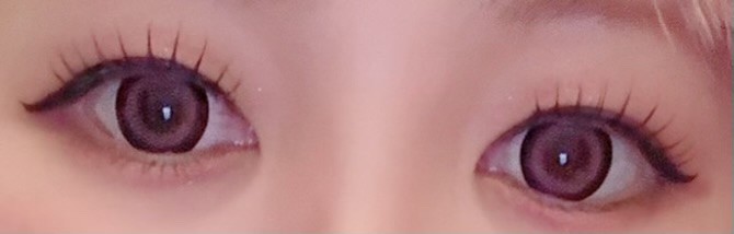 Dustity 依存ピンク/Dustity/ワンデー（１DAY）カラコンを使ったクチコミ（1枚目）