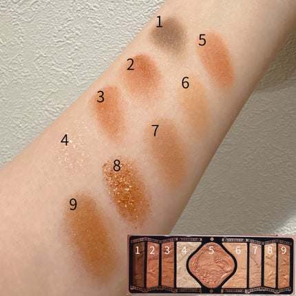 牡丹鏤月浮雕 百鳥朝鳳/花西子/アイシャドウパレットを使ったクチコミ(4枚目)