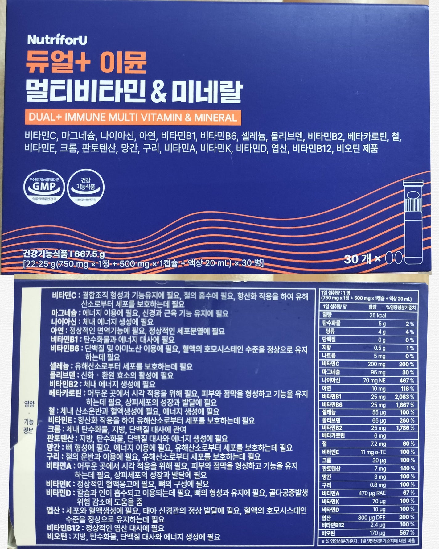 デュアル+ イミューン マルチビタミン&ミネラル NutriforU