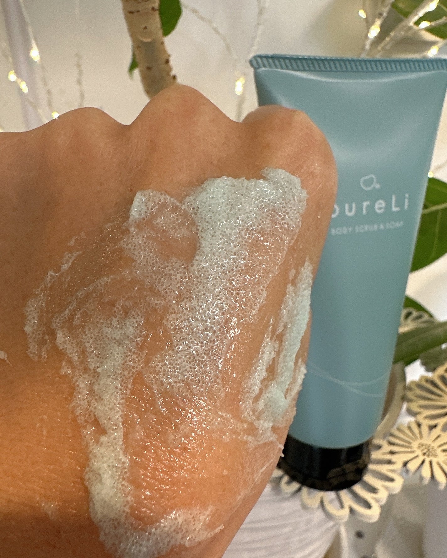 pureLiボディスクラブ&ボディソープ マンダリンウッドの香り/pureLi/ボディスクラブを使ったクチコミ(4枚目)