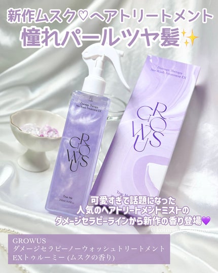 ダメージセラピーノーウォッシュトリートメントEXトゥルーミー (ムスクの香り)/GROWUS/ヘアミストを使ったクチコミ(2枚目)