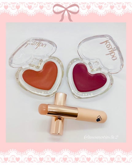 ハートキーリング リップ&チーク/keybo/口紅を使ったクチコミ(6枚目)