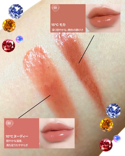 ハートキーリング リップ&チーク/keybo/口紅を使ったクチコミ(3枚目)