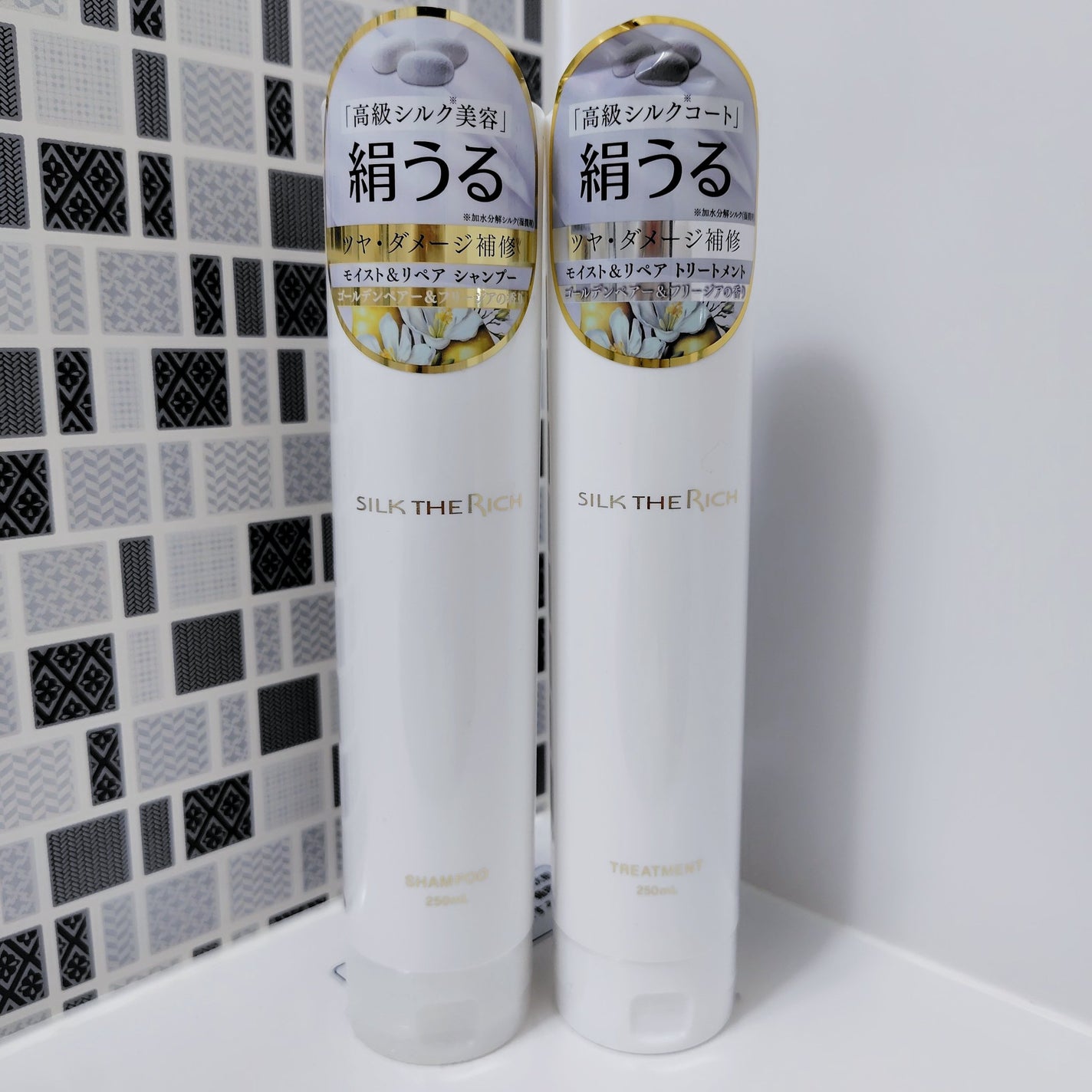 SILK THE RICH モイスト&リペア シャンプー・トリートメント/SILK THE RICH/市販シャンプーを使ったクチコミ(4枚目)