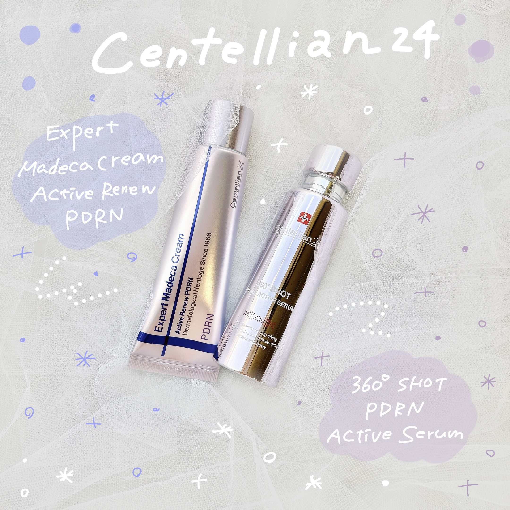 
Centellian24
NEW!! 💜エキスパート マデカクリーム アクティブリニューPDRN
🤍360度ショットPDRNアクティブセラム

肌のハリ感とすこやかな印象をサポート
するPDRN*配合のケアシリーズ✨
乾燥や年齢による