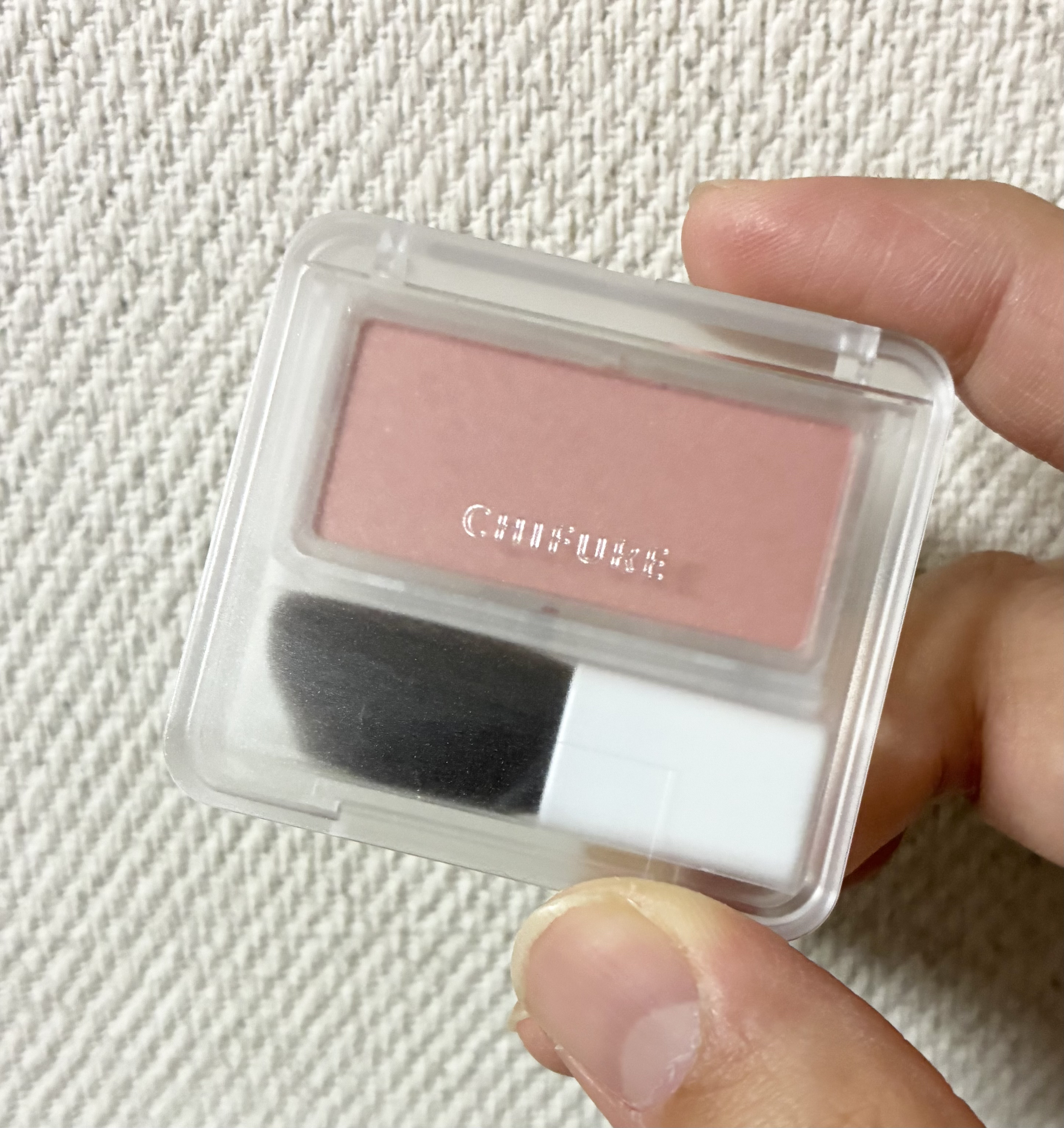 ちふれ パウダー チーク　ニュアンスカラーのクチコミ「ちふれ　パウダー チーク　ニュアンスカラー　パウダー チーク　ニュアンスカラー　100ピンク系.....」（1枚目）