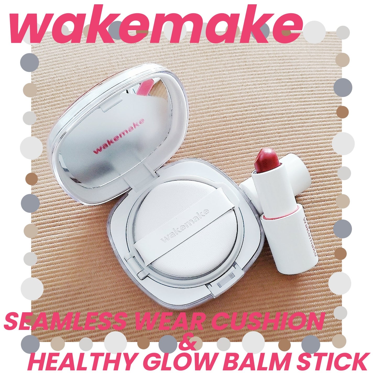 シームレスウェアクッション/wakemake/クッションファンデーションを使ったクチコミ(1枚目)