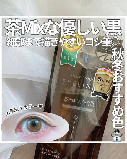 シルキーリキッドアイライナーWP/D-UP/リキッドアイライナーを使ったクチコミ(1枚目)