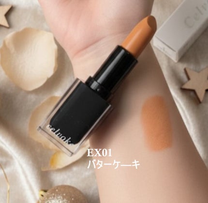 セルヴォーク ルージュ オー ミューテッドグロウ/Celvoke/口紅を使ったクチコミ(2枚目)