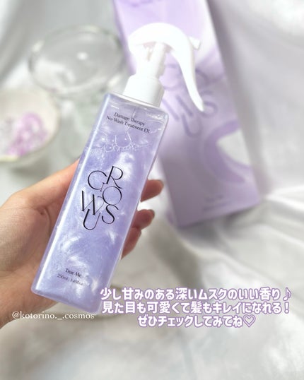 ダメージセラピーノーウォッシュトリートメントEXトゥルーミー (ムスクの香り)/GROWUS/ヘアミストを使ったクチコミ(7枚目)