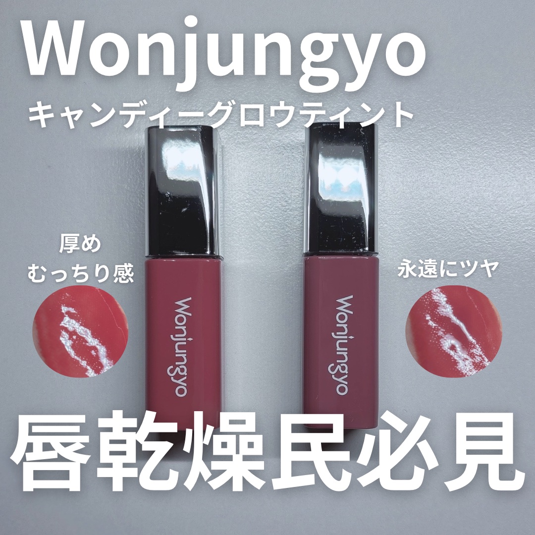 ウォンジョンヨ　キャンディーグロウティント 06 ミルキープラム/Wonjungyo/リップティントを使ったクチコミ（1枚目）