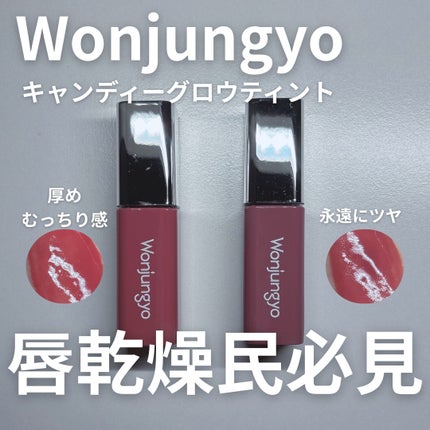 ウォンジョンヨ キャンディーグロウティント/Wonjungyo/リップティントを使ったクチコミ(1枚目)