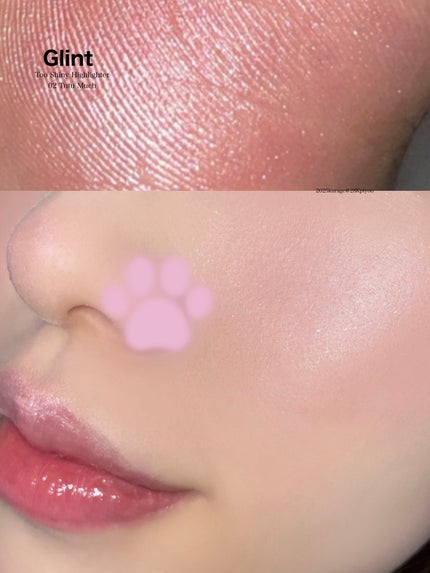 Too Shiny Highlighter/Glint/パウダーハイライトを使ったクチコミ(3枚目)