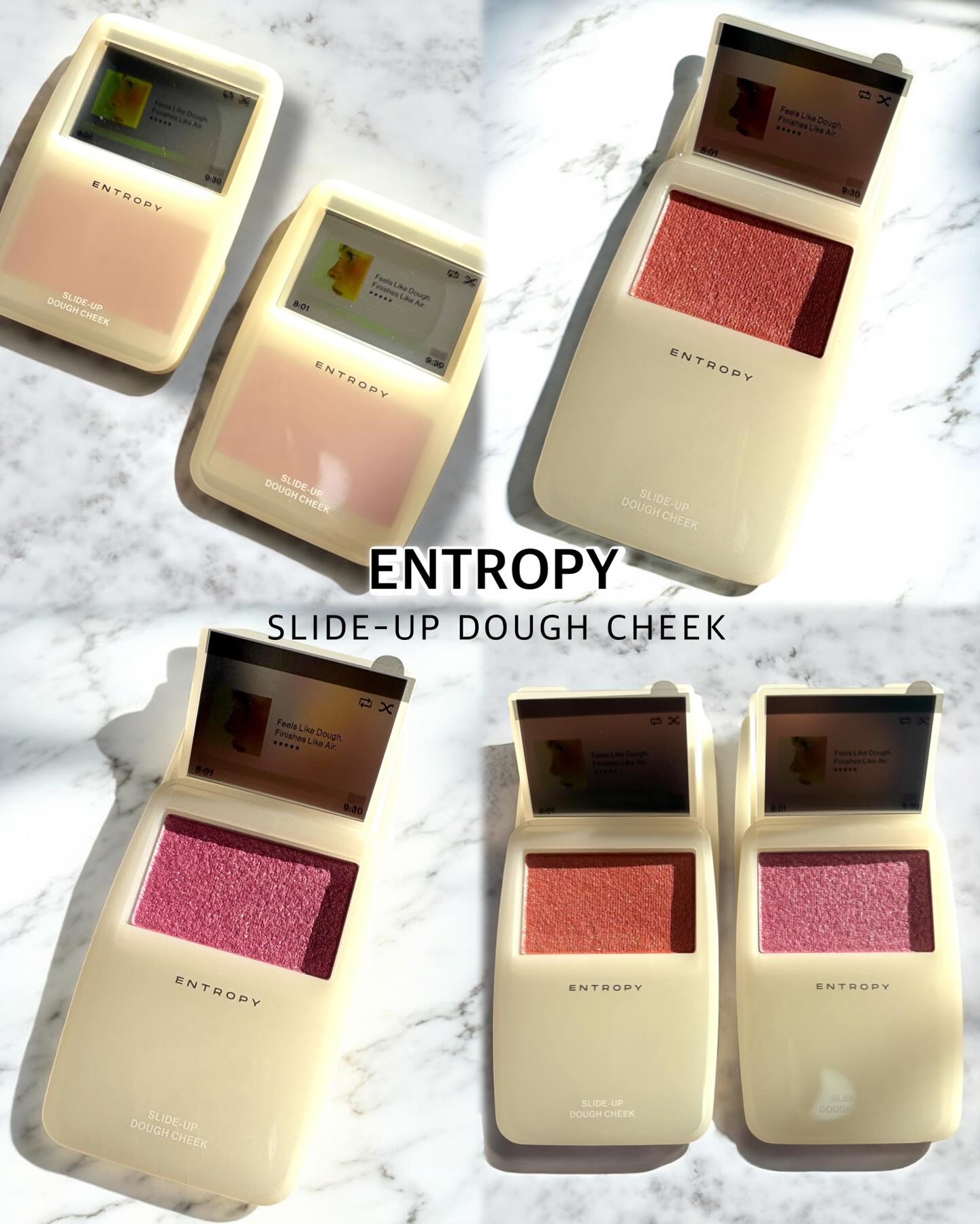 ⁡
ENTROPYからレトロでオシャレすぎる
パケのチークが新登場〜👏🏻💓‪
⁡
︎︎︎︎︎︎☑︎スライドアップドウチーク

リップのように下にスライドするとミラーと共にチークが現れます🫢💓‪
⁡
質感は指で押すとぷにっとするよう