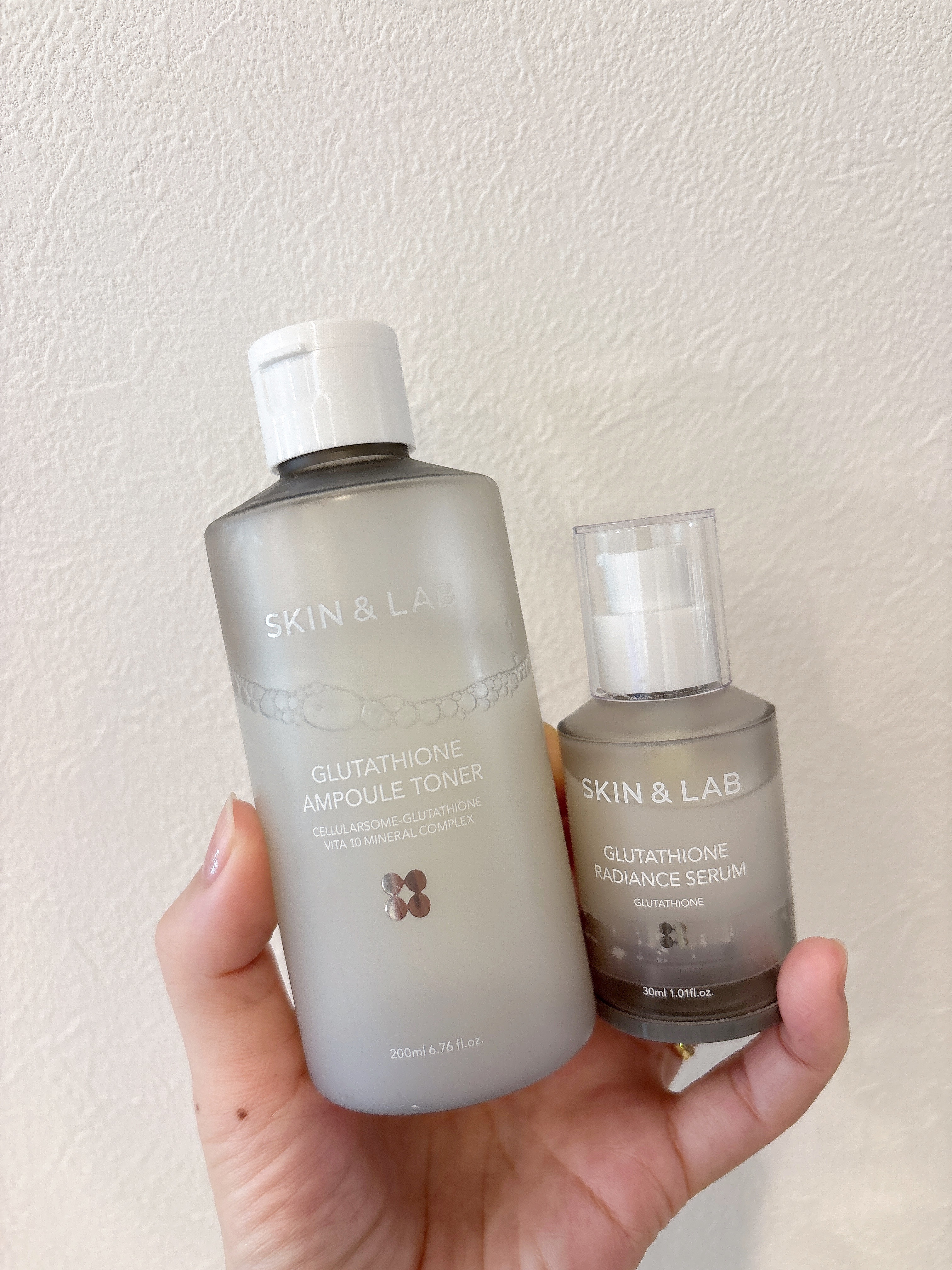 ⚪️SKIN&LAB（スキンアンドラブ）

━━━━━━━━━━━━━━━
🩶グルタチオントナー

高純度99％の純粋グルタチオンが3,000PPM配合された、大人気の美白*トナー🤍
（*乾燥や古い角質によるくすみ印象をケア）

乾燥や