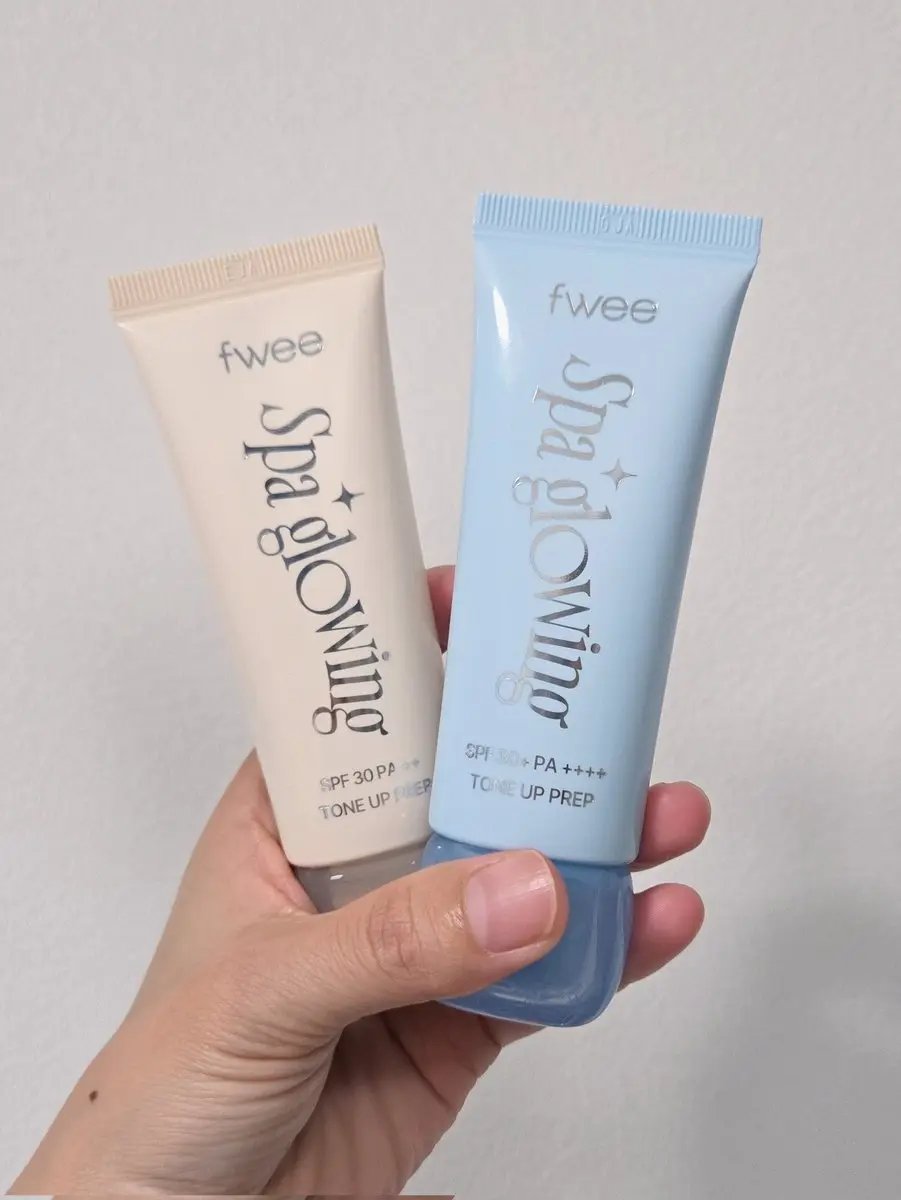 スパグロウUVトーンアップベース/fwee/化粧下地を使ったクチコミ（3枚目）