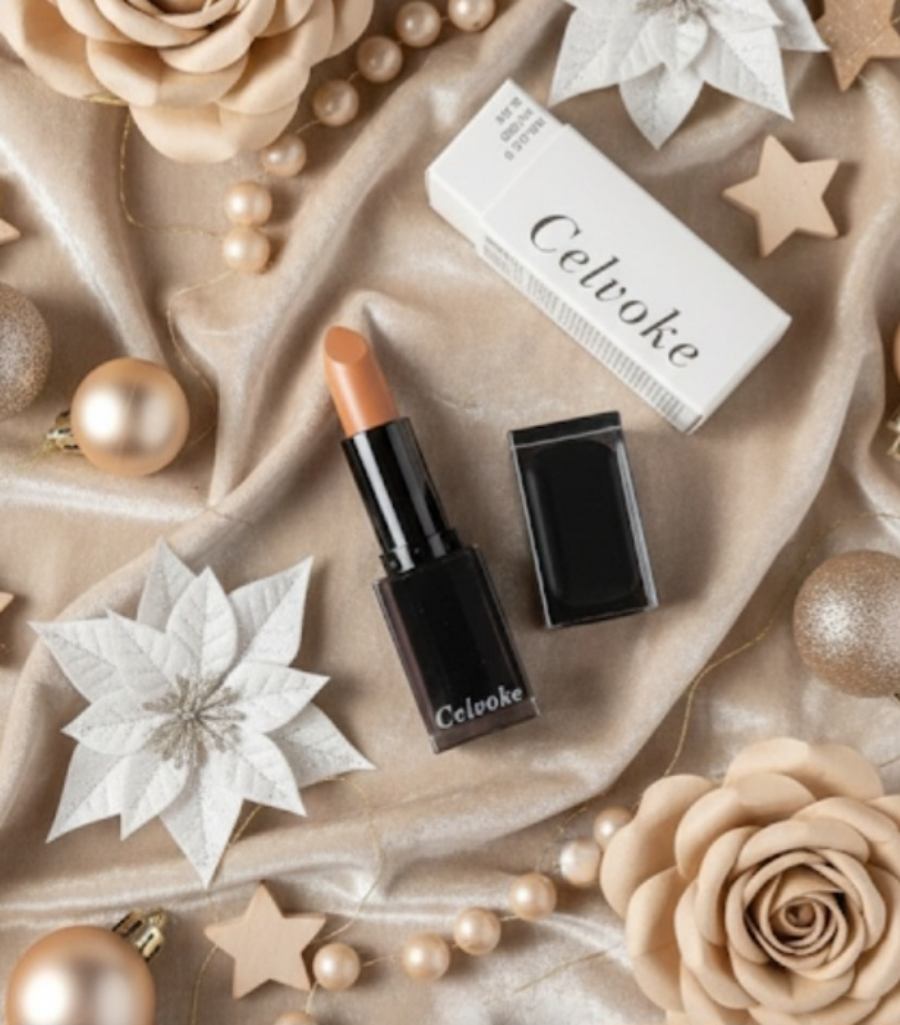 セルヴォーク ルージュ オー ミューテッドグロウ EX01 バターケーキ/Celvoke/口紅を使ったクチコミ（3枚目）