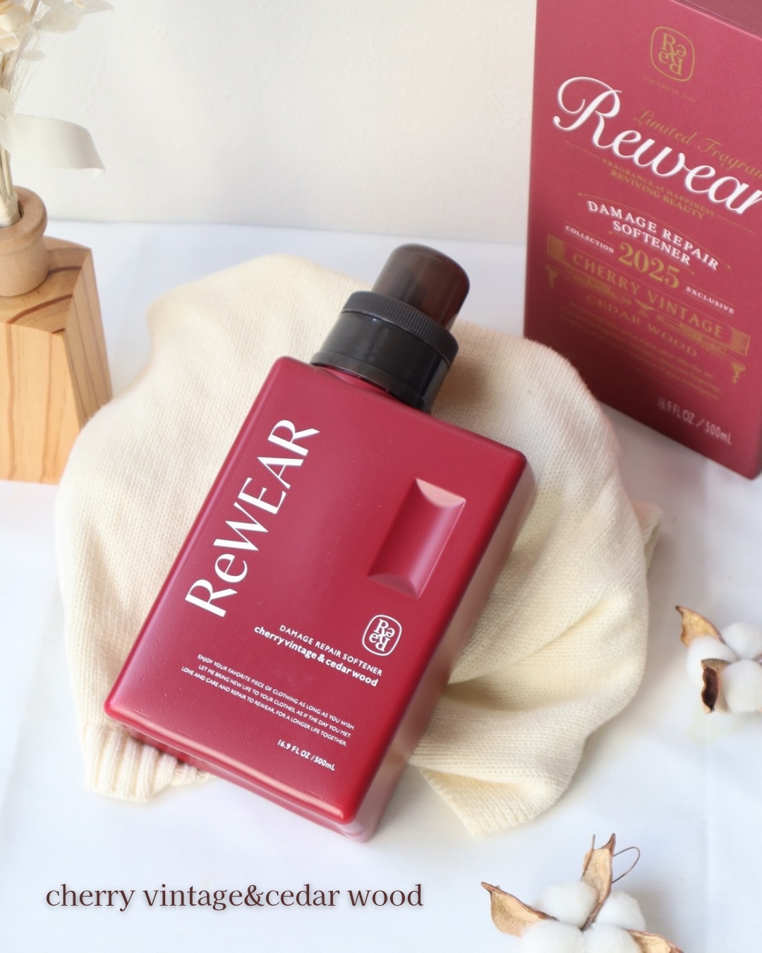 リウェア　再生柔軟剤　チェリーヴィンテージ＆シダーウッド/ReWEAR/柔軟剤を使ったクチコミ（1枚目）