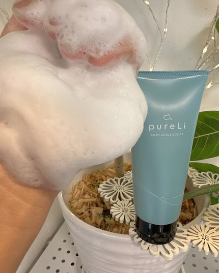 pureLiボディスクラブ&ボディソープ マンダリンウッドの香り/pureLi/ボディスクラブを使ったクチコミ(6枚目)