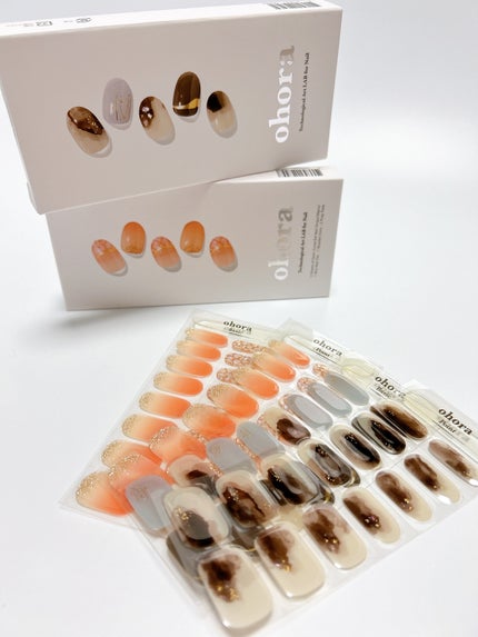 セミキュアジェルネイル(ハンド)/ohora/ネイルシールを使ったクチコミ(1枚目)