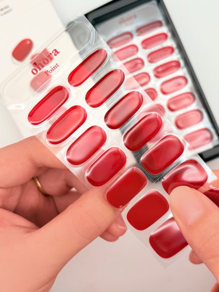 セミキュアジェルネイル(ハンド)/ohora/ネイルシールを使ったクチコミ(3枚目)