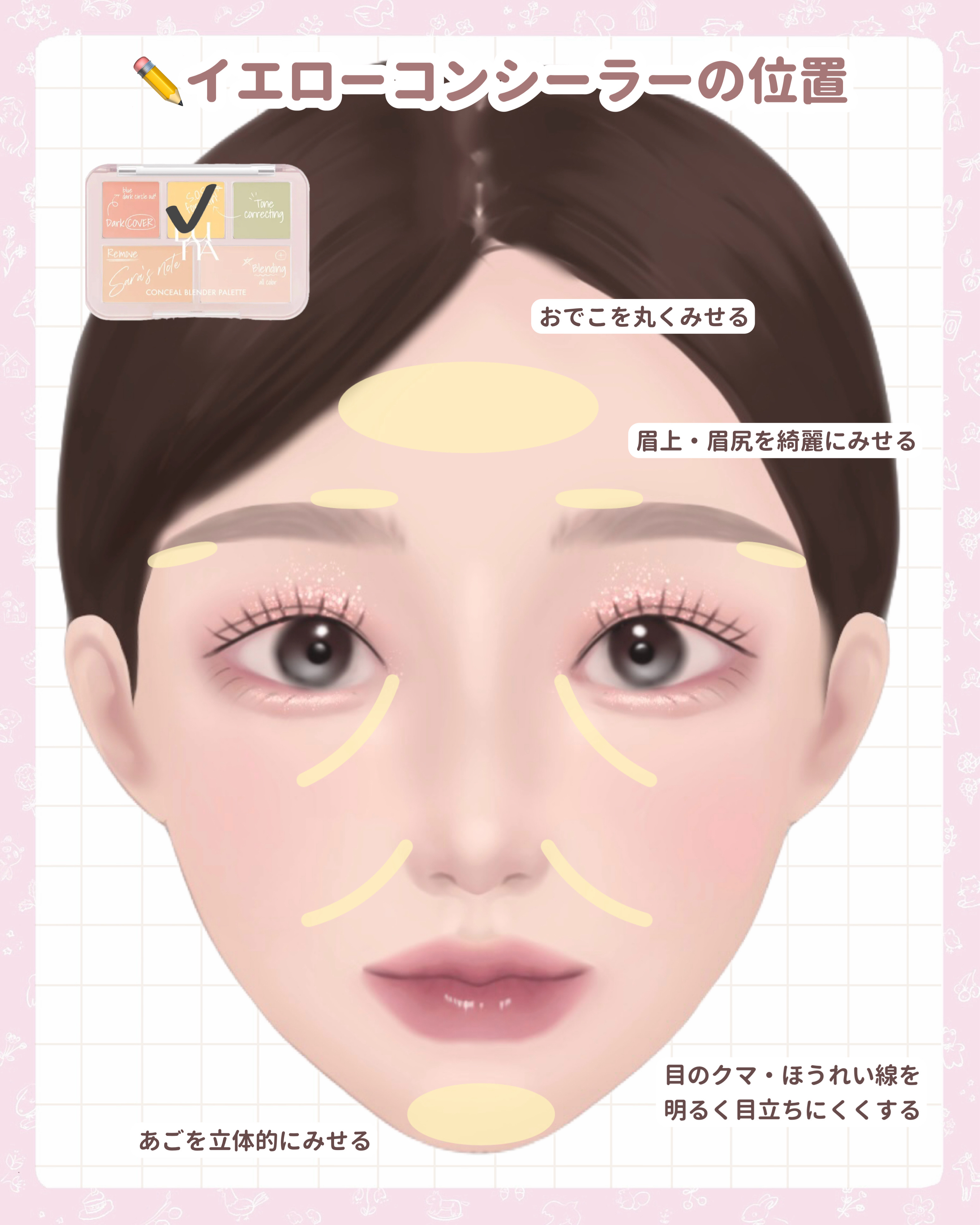 ディエム クルール カラーブレンドパウダーコンシーラー/ディエム クルール/パウダーコンシーラーを使ったクチコミ（2枚目）