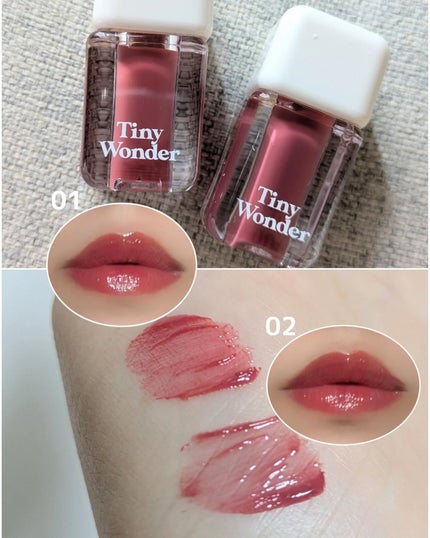 ハイパーデューイリップティント/Tiny Wonder/リップティントを使ったクチコミ(2枚目)
