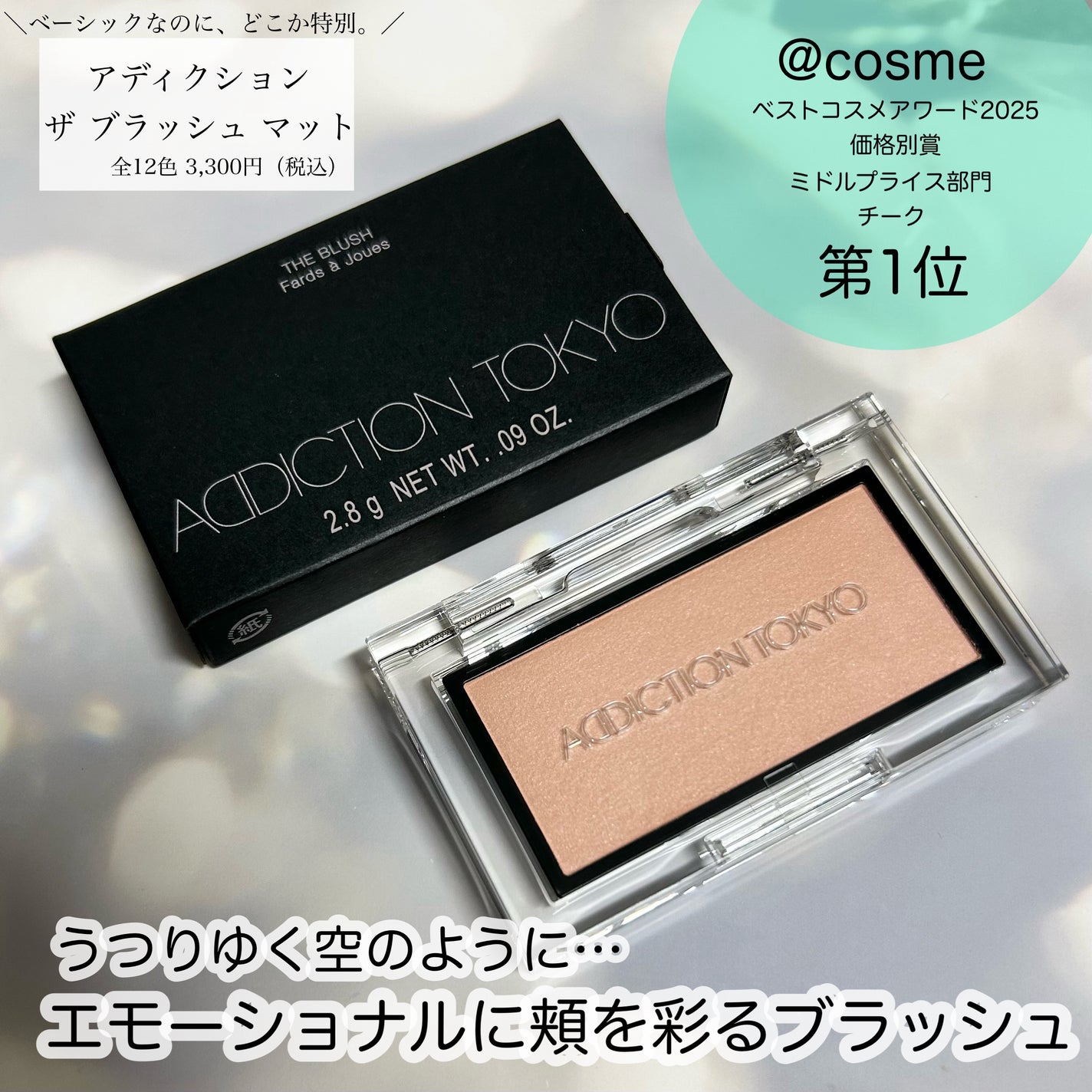 アディクション ザ ブラッシュ マット/ADDICTION/パウダーチークを使ったクチコミ(1枚目)