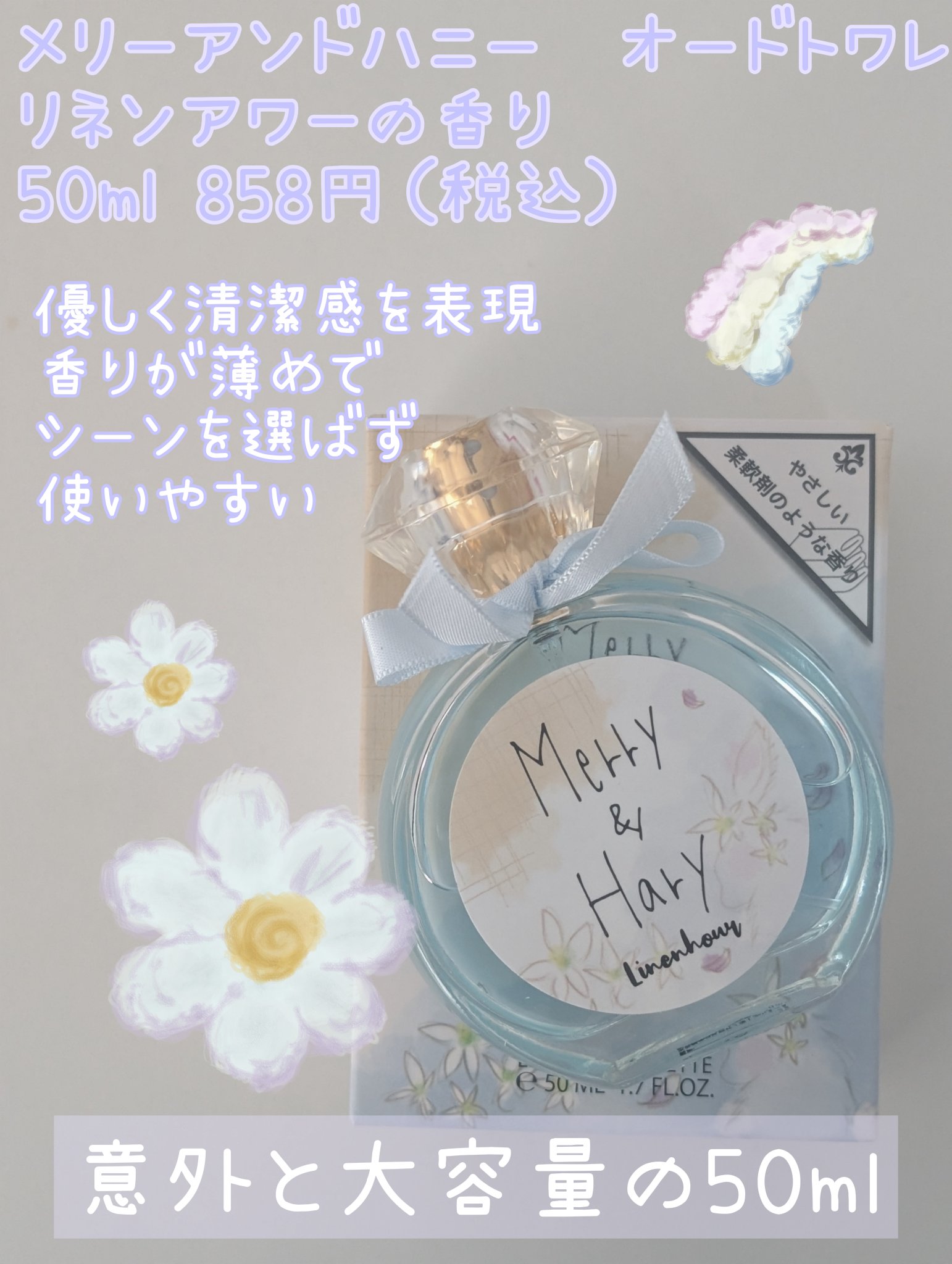 メリーアンドハリーオードトワレ リネンアワーの香り/Merry&Hary/香水(レディース)を使ったクチコミ（1枚目）