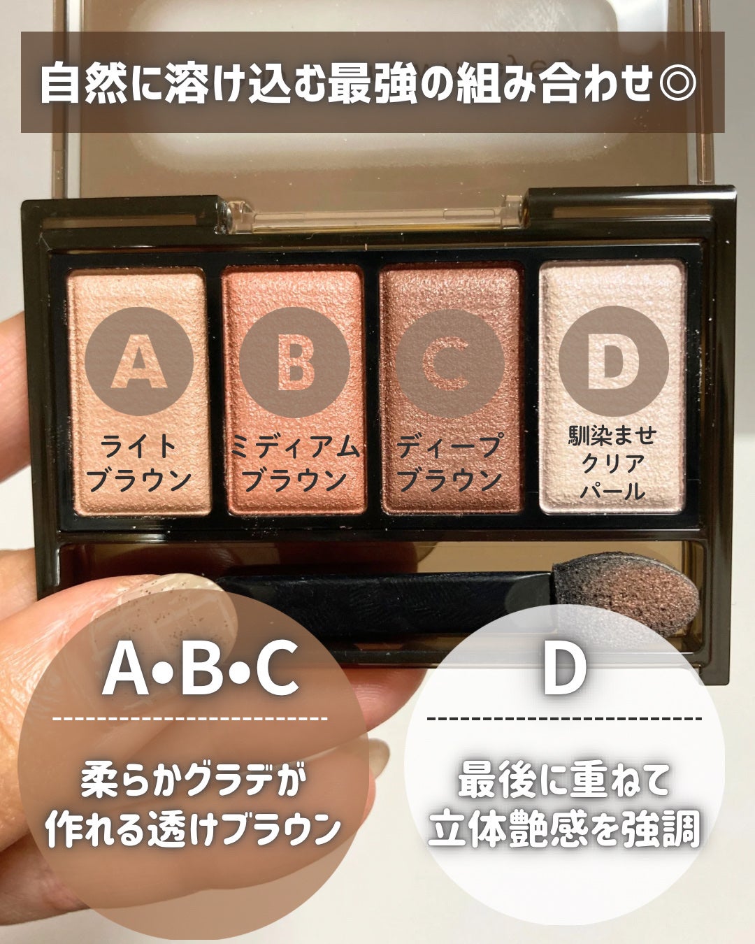 ケイト メロウブラウンアイズ/KATE/アイシャドウパレットを使ったクチコミ(3枚目)