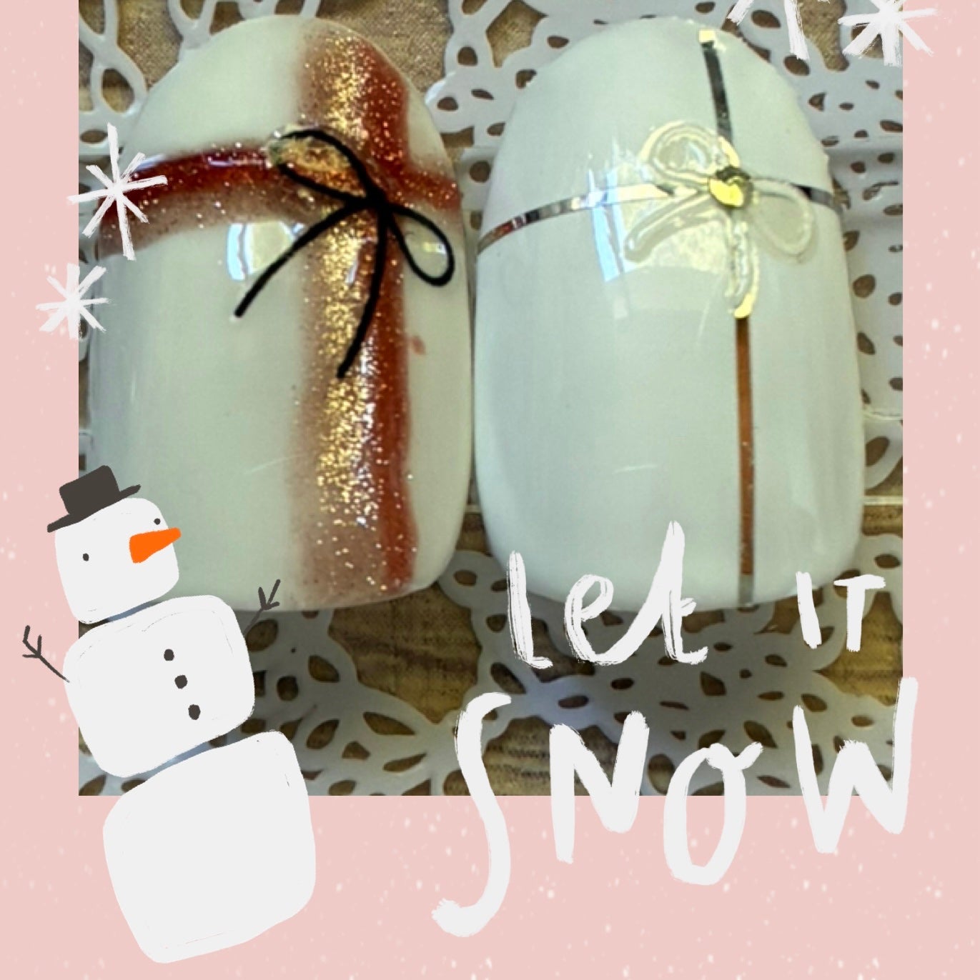 小豆 on LIPS 「🎁ラッピングデザイン🎁 縦横を真ん中よりちょっとずらすのが◎ ..」(1枚目)