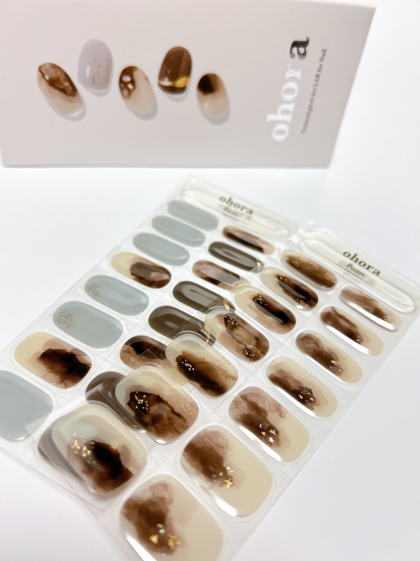 セミキュアジェルネイル（ハンド）/ohora/ネイルシールを使ったクチコミ（3枚目）