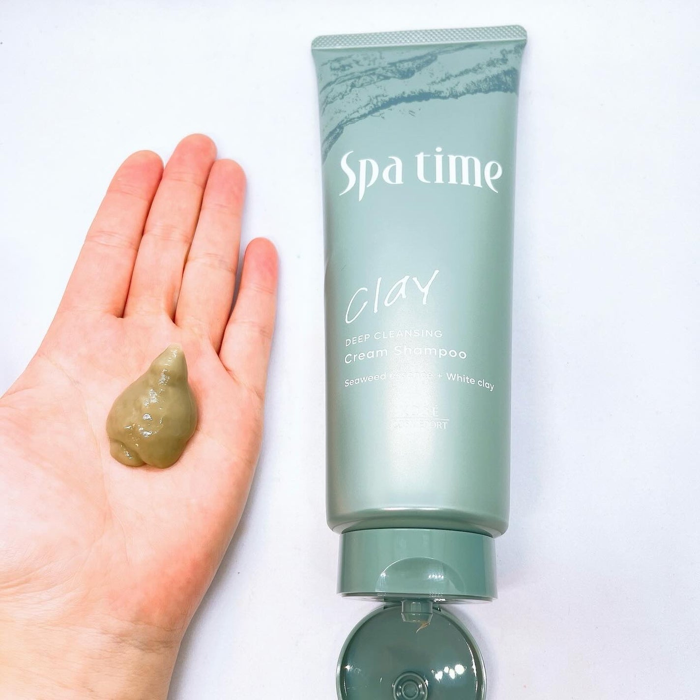 スパタイム クリームシャンプー (ディープクレンジング)/Spa time/市販シャンプーを使ったクチコミ(2枚目)