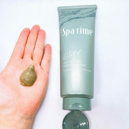 スパタイム クリームシャンプー (ディープクレンジング)/Spa time/市販シャンプーを使ったクチコミ(2枚目)